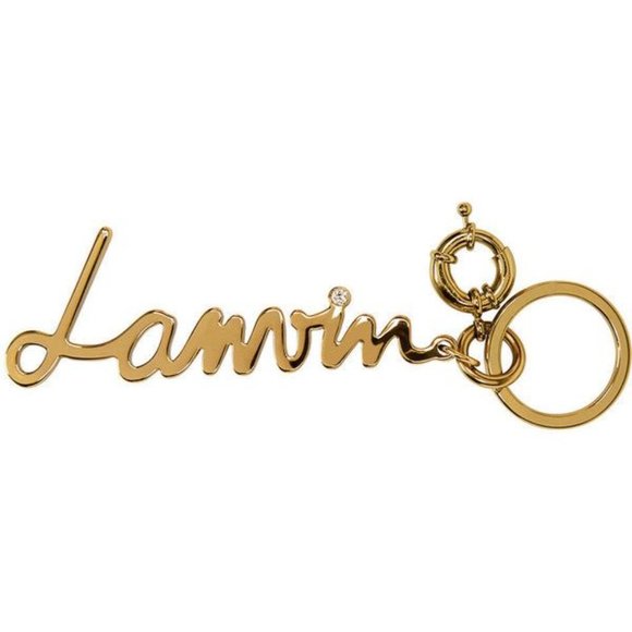 LANVIN Paris logo writing keychain / keyring - Picture 1 of 6